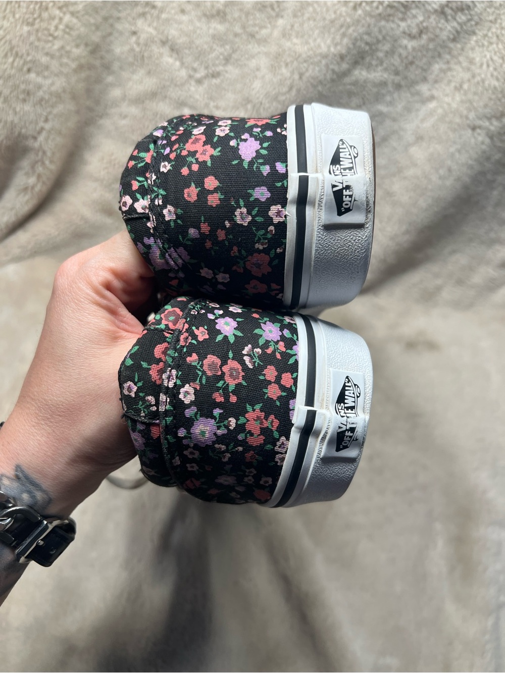 Vans floral women’s size 10 - Picture 5 of 6